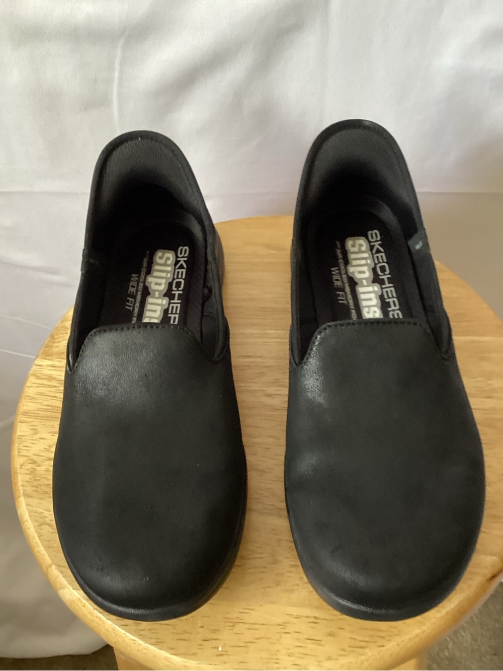 Skechers Black Slip-On Work & Casual Loafers